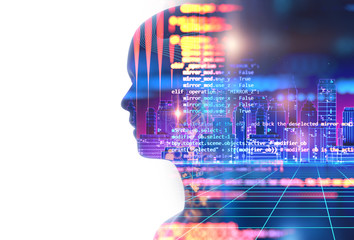 programming code abstract technology background of software developer and computer script