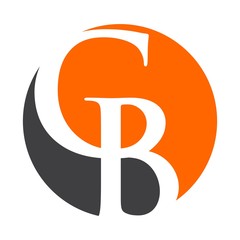 Wall Mural - c and b logo vector.