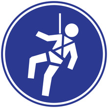 Safety Harness Sign 
