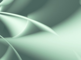 Wall Mural - green abstract fractal with spatial effects. for technical, business, industrial projects and design