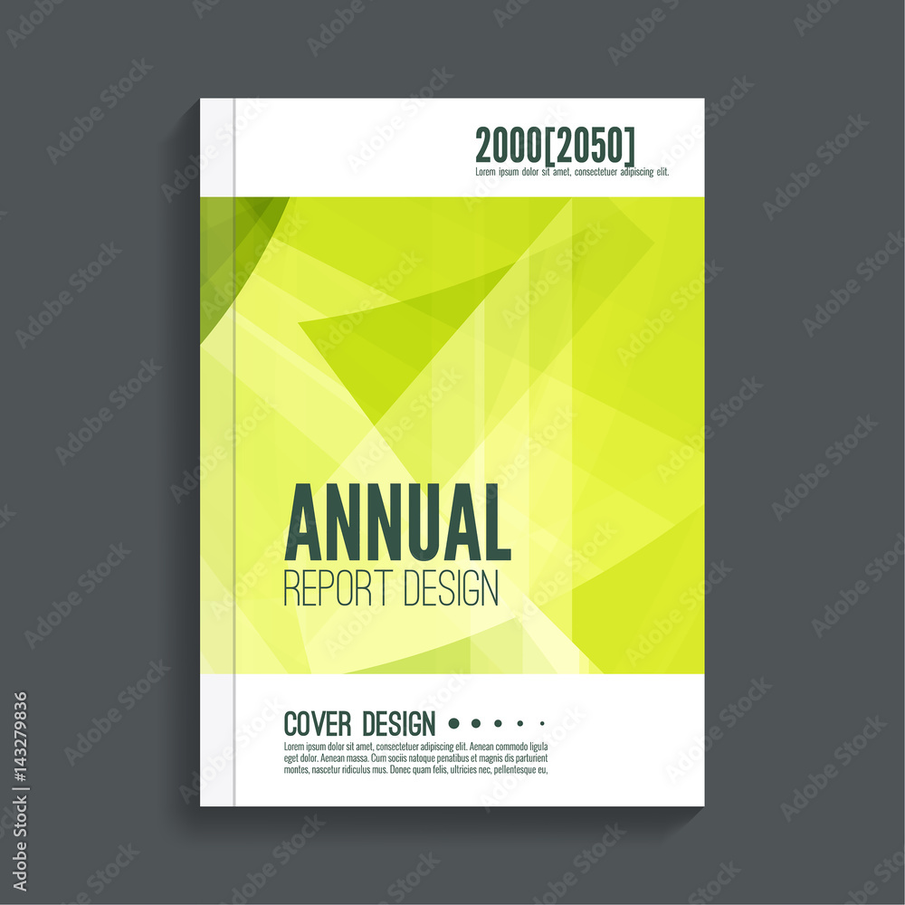 Green Cover for journal, magazine. Leaflet Flyer template A4 size ...