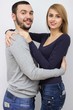 © Saksoni - Casual loving couple posing
