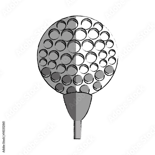 golf sport ball isolated icon vector illustration design Stock Vector