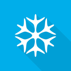 Canvas Print - snowflake icon. vector illustration.
