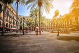 Fototapeta  - Plaza Real in Barcelona