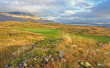 Golf Hole At Brautarholt Golf Course In Iceland Designed By Edwin Roald