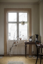 Sweden, Domestic Room With Branch In Vase