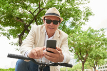 Man Using Smartphone