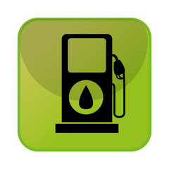 Sticker - station service fuel isolated icon