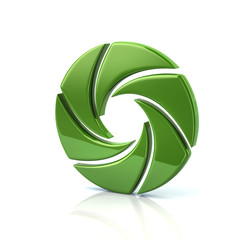 Green camera shutter icon