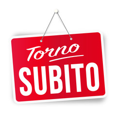 Canvas Print - Torno subito