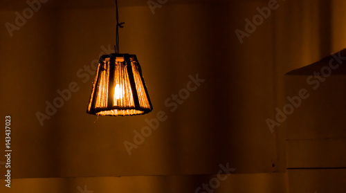 Illuminated Ceiling Light In The Corner Of A Room Buy This