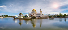 Bandar Seri Begawan,Brunei Darussalam/MARCH 31,2017: Sultan Omar Ali Saifuddin Mosque