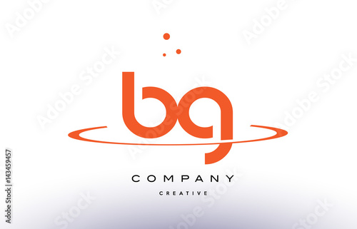 bg b g creative orange swoosh alphabet letter logo icon buy this stock vector and explore similar vectors at adobe stock adobe stock bg b g creative orange swoosh alphabet