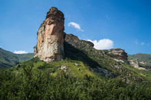 Rock Face, Cliff In Golden Gate Highlands National Park In South Africa’s Freestate