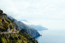 Coastline Drive In Amalfi, Italy