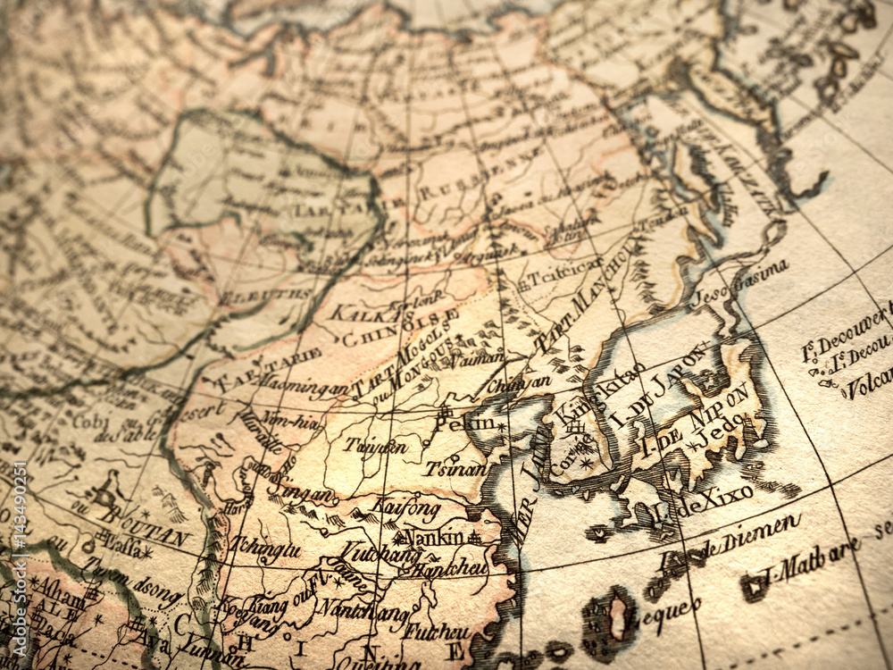 アンティークの世界地図 東アジア Mapas Cuadros Entelados Marco Plata アンティークの世界地図 東アジア Mapas Cuadros Entelados Marco Plata