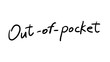 © OneLineStock - Business Buzzword: out of pocket - vector handwritten phrase