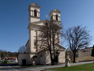 Parisch church of Assumption of Virgin Mary in town Bucovice