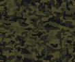 Abstract military or hunting camouflage background. Seamless pattern. Brown, green color.