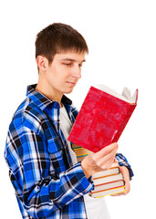 Canvas Print - Young Man with a Books