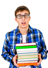 Sticker - Young Man with a Books