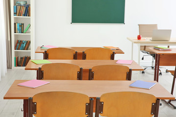 Poster - School classroom interior