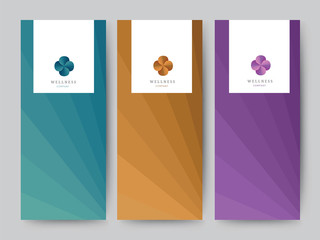 Wall Mural - Branding Packaging abstract background, logo banner voucher, vector illustration