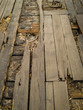  Old broken wooden floor that needs reconstruction