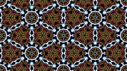 Wall Mural - kaleidoscopic vj seamless loop
