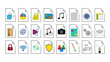© giadophoto - Set icone dei tipi di file per computer
