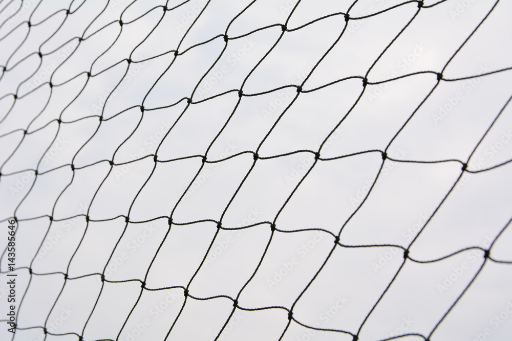 Net pattern. Rope net silhouette. Soccer and football net pattern. - obrazy, fototapety, plakaty 