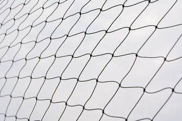 Net pattern. Rope net silhouette. Soccer and football net pattern.