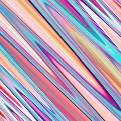 Wall Mural - Colorful Metallic Wavy Ripple Shiny Luminescent Waves Multicolor Foil Diagonal Liquid Motion Background Design with Pink Purple Orange and Teal Colors Illustration for Graphic Element or Backdrop Use.