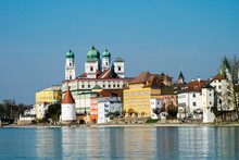 Panorama Von Passau Mit Dom