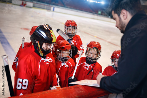 Fototapeta na szkło Formation game plan tactics in hockey.
