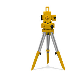 isolate icon of theodolite on transparent background