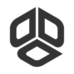 Wall Mural - d, d, and d logo vector.