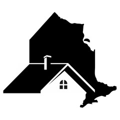 Wall Mural - ontario map vector. home logo vector.