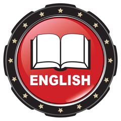 Wall Mural - english book icon