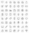 © Noon Creative Lab - 56 shopping icon set with out line  vector style