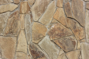 wall covered with natural stone