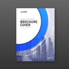 Wall Mural - Business brochure cover design layout. Good for corporate catalog, annual report, poster or flyer.