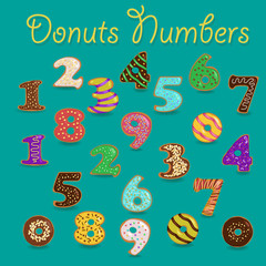 Colorful Donuts Numbers