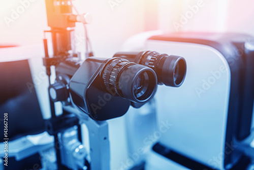 Fotografía Slit lamp. Biomicroscope. Binoculars.