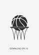 Basketbal icon, Vector