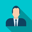 © foxyliam - Businessman avatar icon in flat style