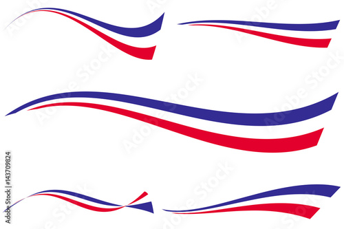 RUBAN TRICOLORE FRANÇAIS Poster Mural XXL