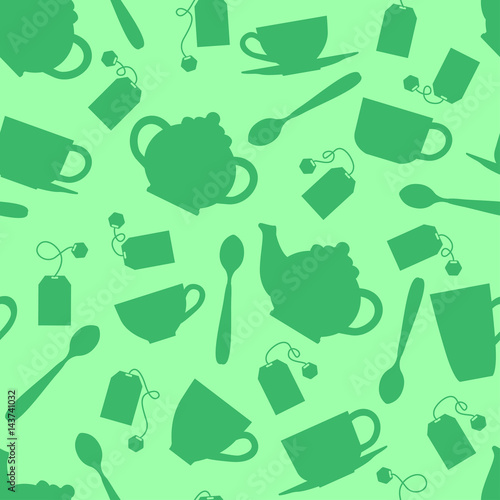 zielony-wektorowy-wzor-do-kuchni-o-motywie-herbaty