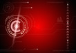 © EcodoDesign - tech background in the red